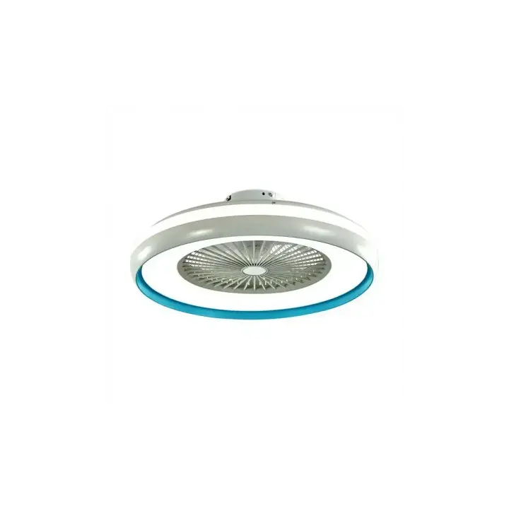 STROPNI VENTILATOR S LED OSVJETLJENJEM 45W I DALJINSKIM UPRAVLJAČEM 3u1 45W AC MOTOR S PLAVIM OBRUBOM